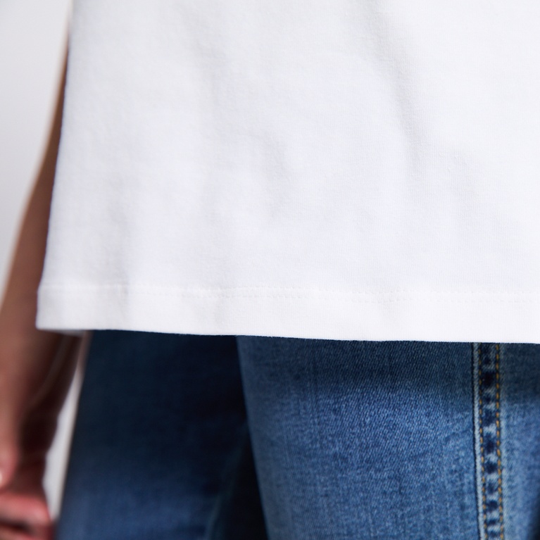Basic tee "Filippa star" Optic white